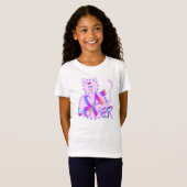 Rosa Katzen-Liebhaber-T-Shirts und Geschenke T-Shirt (Vorne ganz)