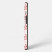 Rosa Katzen. Muster iPhone Hülle (Linke Seite)
