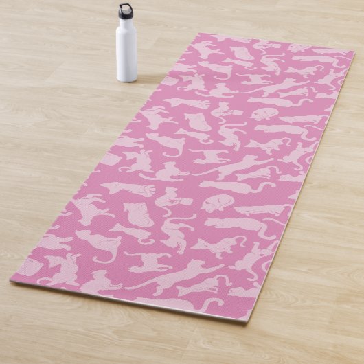 Rosa Katzen-Muster Yogamatte (Beispiel)