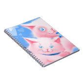 Rosa Katzen Notizblock (Rechte Seite)