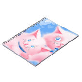 Rosa Katzen Notizblock (Linke Seite)