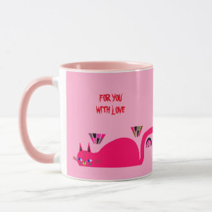 ROSA KATZEN-TASSE GEBURTSTAGSGESCHENK TASSE