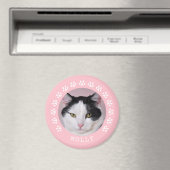 Rosa Katzen-Tatze druckt Rahmen-Haustier-Foto Magnet (In Situ (Geschirrspüler))