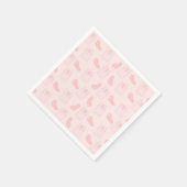 Rosa Katzen und Jellybeeren Muster Serviette (Ecke)