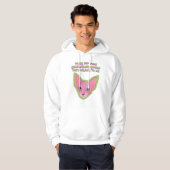 Rosa Katzenattitüde Hoodie (Vorne ganz)