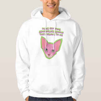 Rosa Katzenattitüde Hoodie