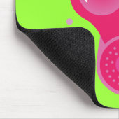 Rosa Katzengasmaske Mousepad (Ecke)
