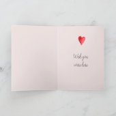 Rosa Katzenherzen Vermisst Karte (Innenseite)