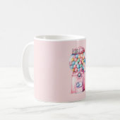 Rosa Kaugummi Kaffeetasse (Vorderseite Links)