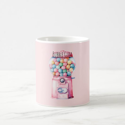 Rosa Kaugummi Kaffeetasse (Mittel)
