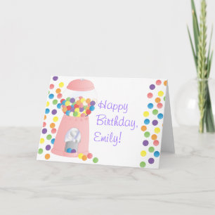 Rosa Kaugummiautomat Karte