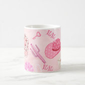 Rosa Kawaii Mädchen-Tasche. Kaffeetasse (Mittel)