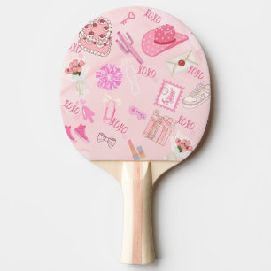 Rosa Kawaii Mädchen-Tischtennisschläger Tischtennis Schläger