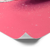 Rosa Kawaii Sushi Fest Poster (Ecke)