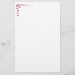 Rosa keltische Wirbel Briefpapier