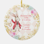 Rosa Keramik Alice Ornament (Hinten)