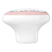 Rosa Keramik-Drehknopf Keramikknauf (Seitenansicht)