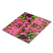 Rosa Keramik Fliese (Seite)