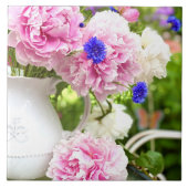 Rosa Keramik Fliese (Vorderseite)