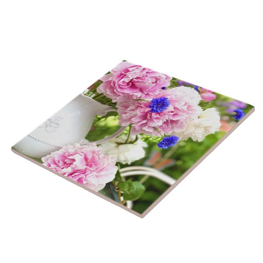 Rosa Keramik Fliese (Seite)