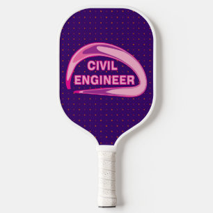 Rosa Keramik für Zivile Ingenieure Pickleball Schläger