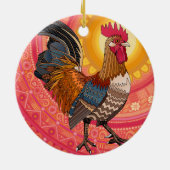 Rosa Keramik Ornament (Hinten)