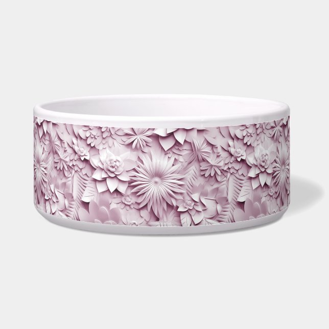 Rosa Keramik Pet Bowl Napf (Vorderseite)