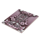 Rosa Keramik Tile Fliese (Seite)