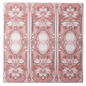 Rosa Keramik Tile Fliese (Vorderseite)
