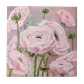 Rosa Keramik Tile - Malerei Fliese (Vorderseite)