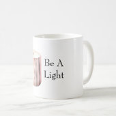 Rosa Kerze Sei Ein Licht Kaffeetasse (VorderseiteRechts)