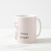Rosa Kerzenbogen leuchtet hell Kaffeetasse (VorderseiteRechts)