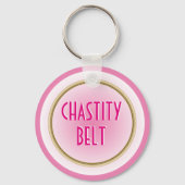 Rosa Keuschheitsgürtel Schlüsselanhänger (Vorderseite)