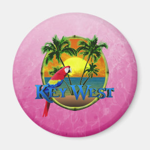 Rosa Key West-Sonnenuntergang Magnet