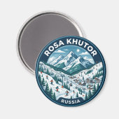 Rosa Khutor Alpin Resort Russland Magnet (Vorderseite/Rückseite)