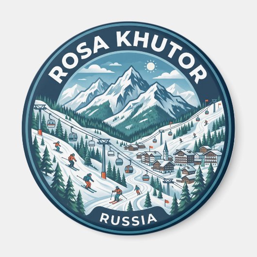 Rosa Khutor Alpin Resort Russland Magnet (Vorne)