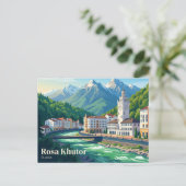 Rosa Khutor Alpin Resort Russland Postkarte (Stehend Vorderseite)