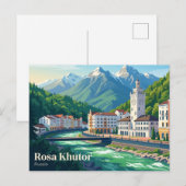 Rosa Khutor Alpin Resort Russland Postkarte (Vorne/Hinten)