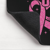 Rosa Kick For A Cure Fußball Brustkrebs Pink Mousepad (Ecke)