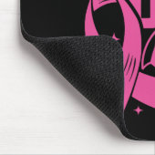 Rosa Kick For A Cure Fußball Brustkrebs Pink Mousepad (Ecke)