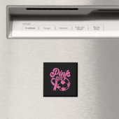 Rosa Kick For A Cure Fußball Brustkrebs Rosa Magnet (In Situ (Geschirrspüler))