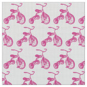Rosa Kid-Tricycle Stoff (Nahaufnahme)