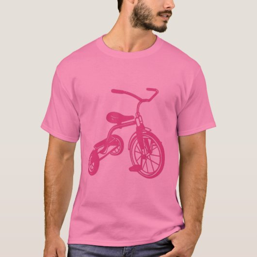 Rosa Kid-Tricycle T-Shirt (Vorderseite)