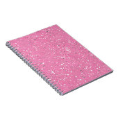 Rosa Kiesel-Marmor-Notizbuch Notizblock (Rechte Seite)