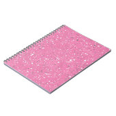 Rosa Kiesel-Marmor-Notizbuch Notizblock (Linke Seite)