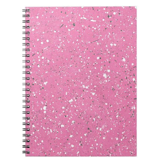 Rosa Kiesel-Marmor-Notizbuch Notizblock (Vorderseite)