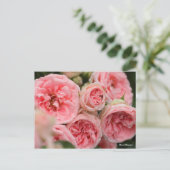Rosa"Kimono" Postkarte (Stehend Vorderseite)