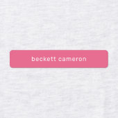 Rosa Kinder benennen Eisen auf Kleideretiketten Etiketten (Design 1)