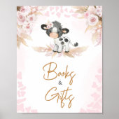 Rosa Kinderdusche Bücher und Geschenke Poster (Vorne)