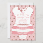 Rosa Kinderdusche, gekachelt, Einladung Imitate Gl (Vorderseite)